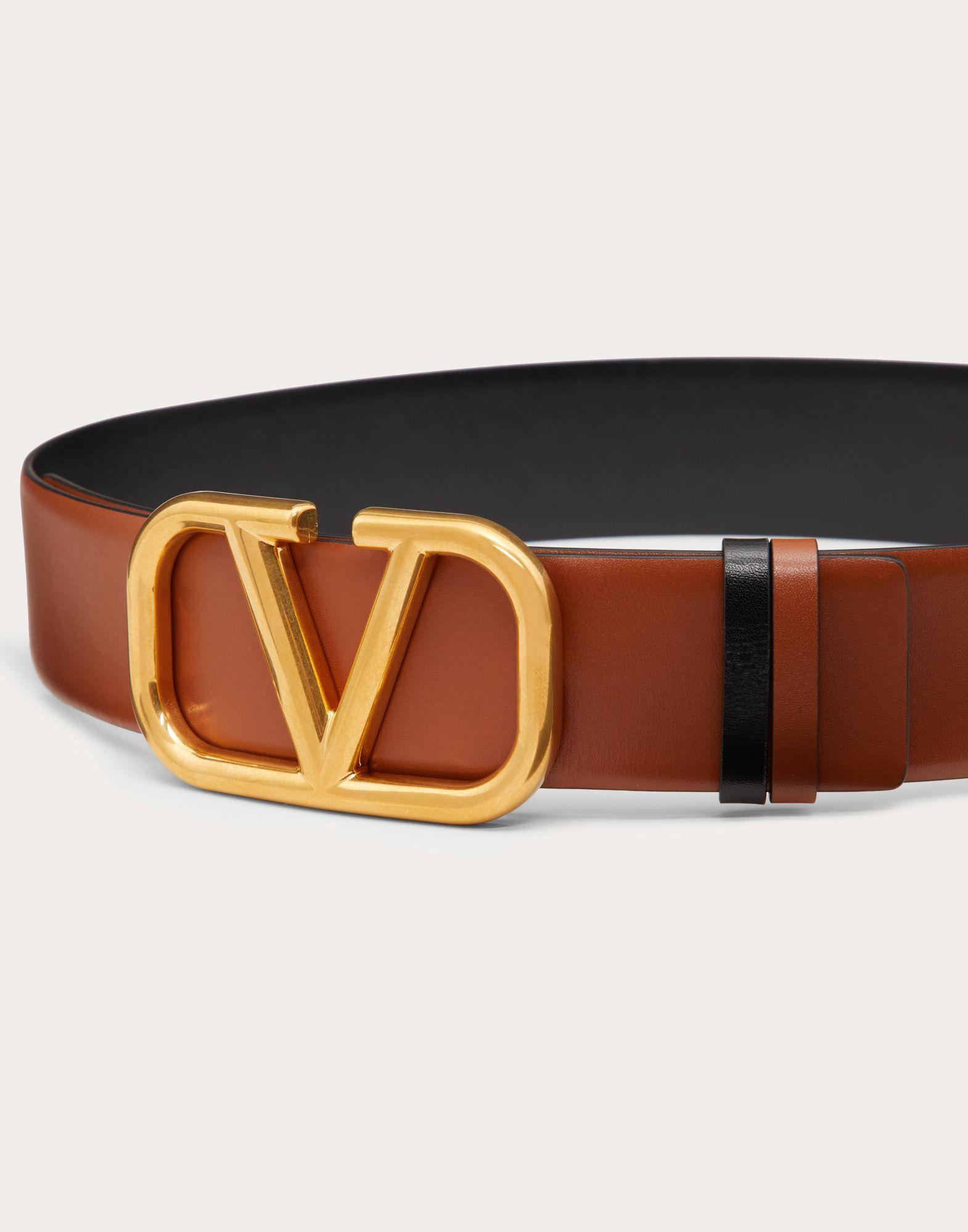 Reversible Vlogo Signature Belt In Glossy Calfskin 40 Mm  Product Image