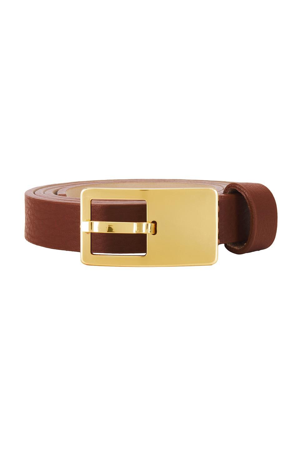Womens LA 66 Buckle Thin Belt in Grained Lambskin Product Image