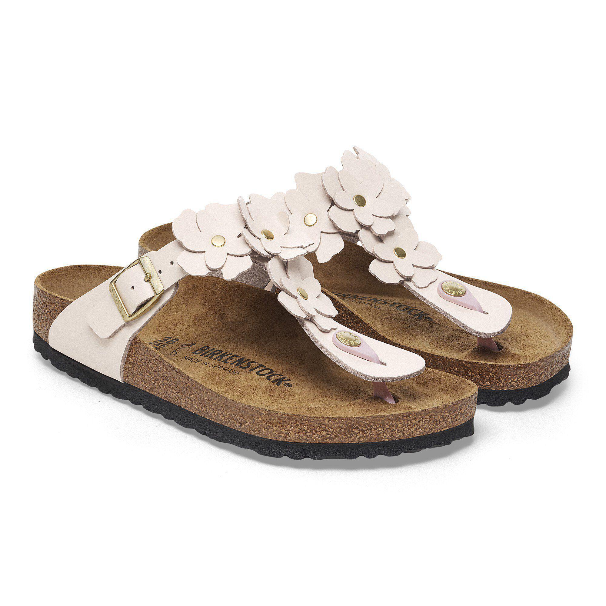 Gizeh Flower Embellishment Natural Leather Product Image