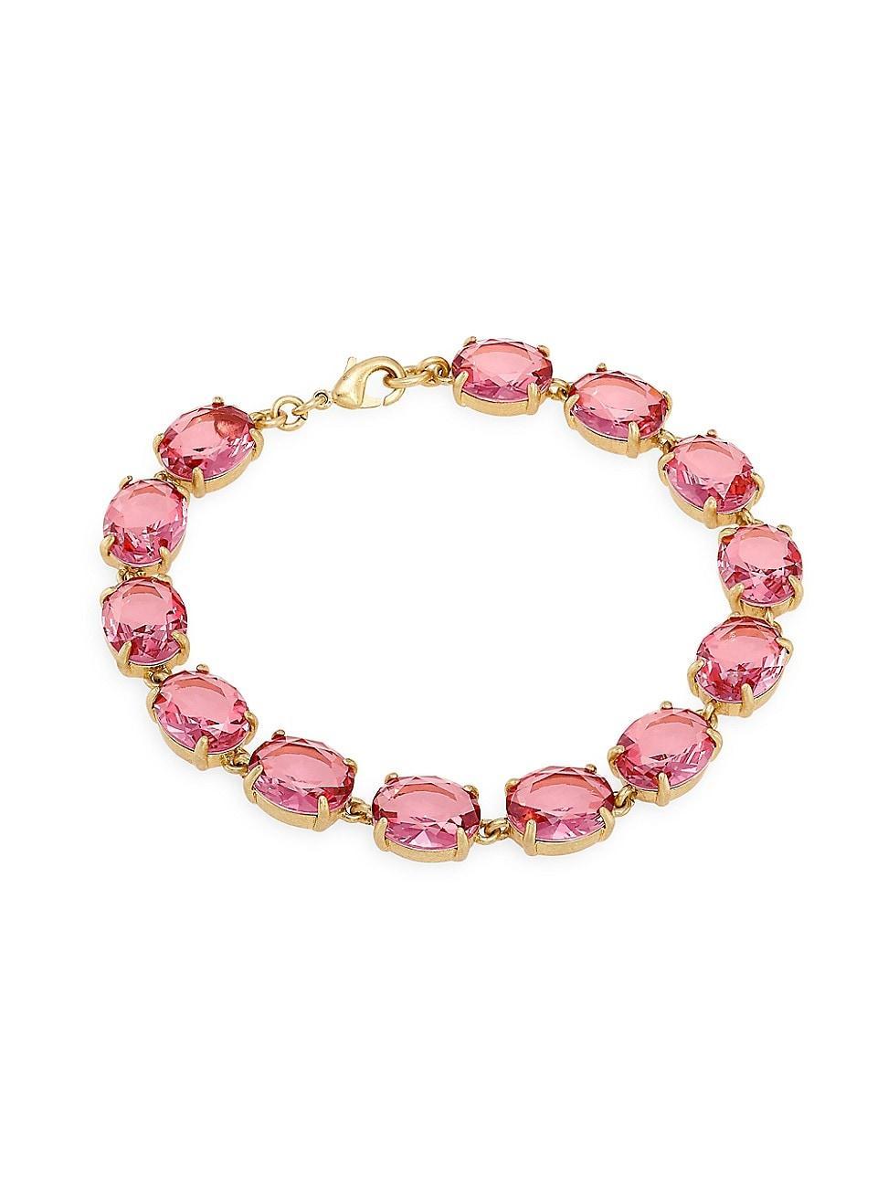 Womens Gem Palace Royals Goldtone & Glass Stones Bracelet Product Image
