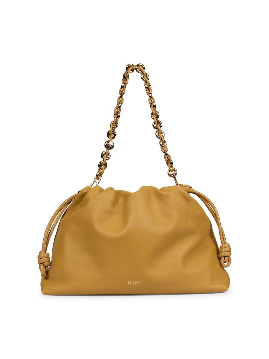 Womens Large Flamenco Leather Shoulder Bag Product Image