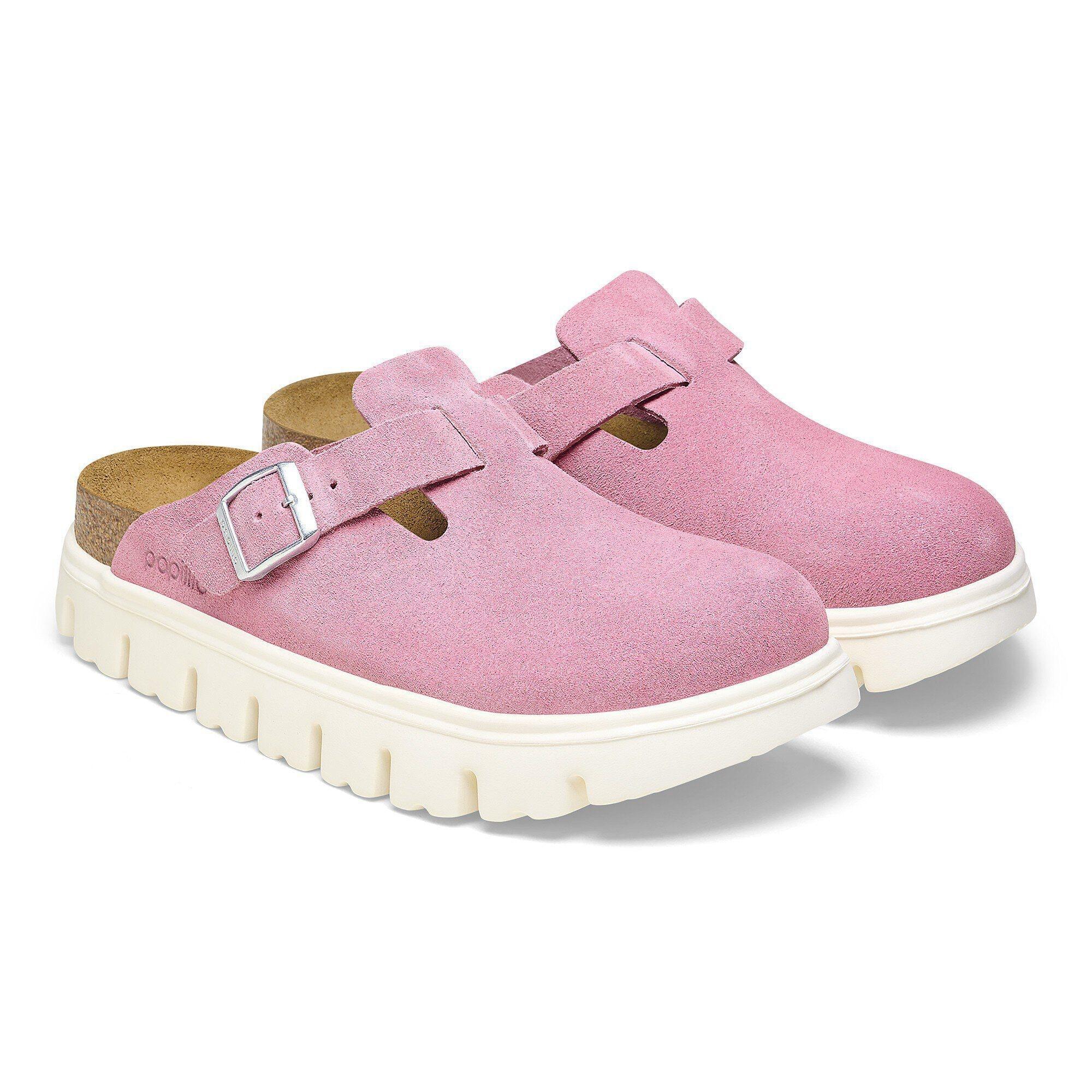 Boston Chunky Suede Leather Candy Pink Product Image