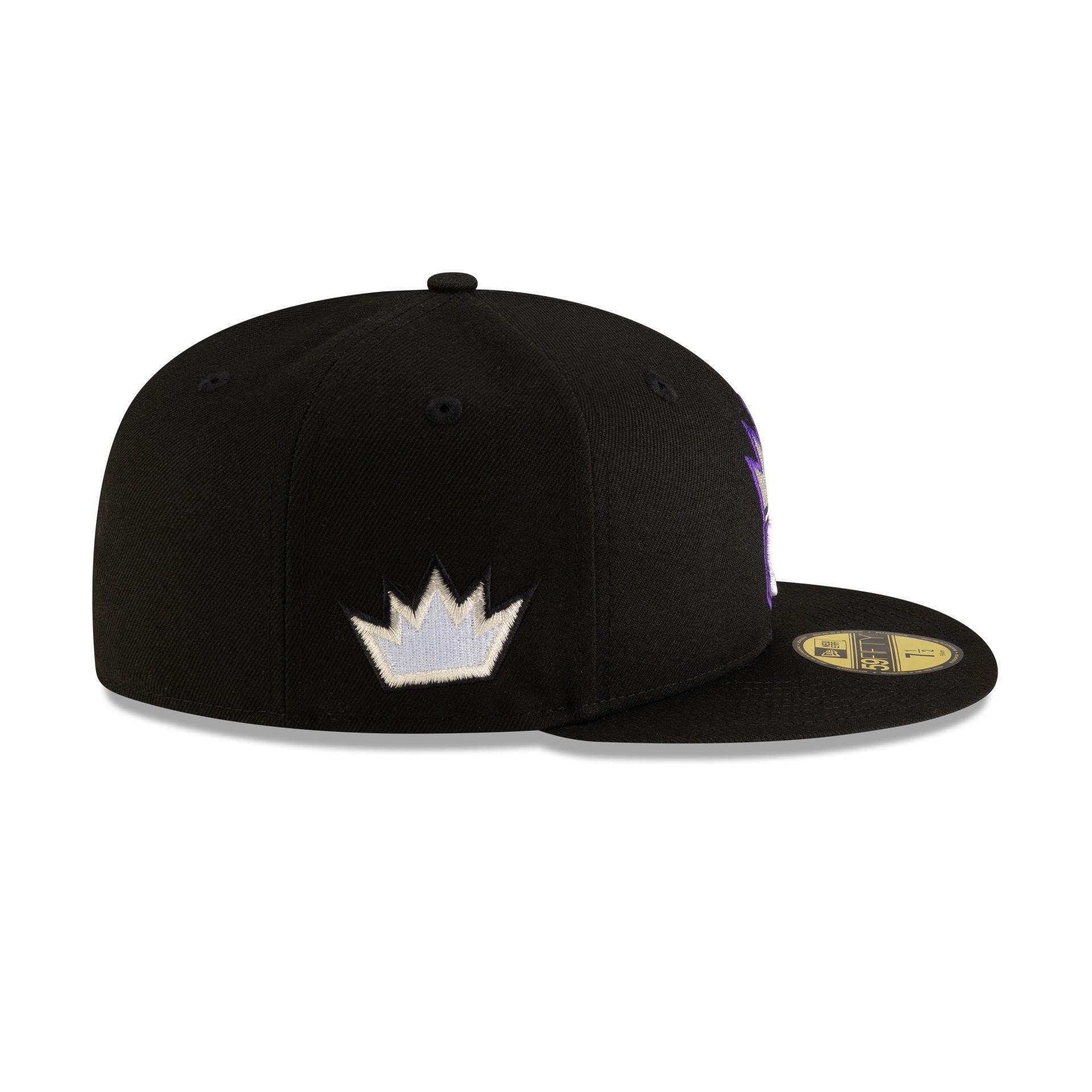 Sacramento Kings Classic Edition Black 59FIFTY Fitted Hat Male Product Image