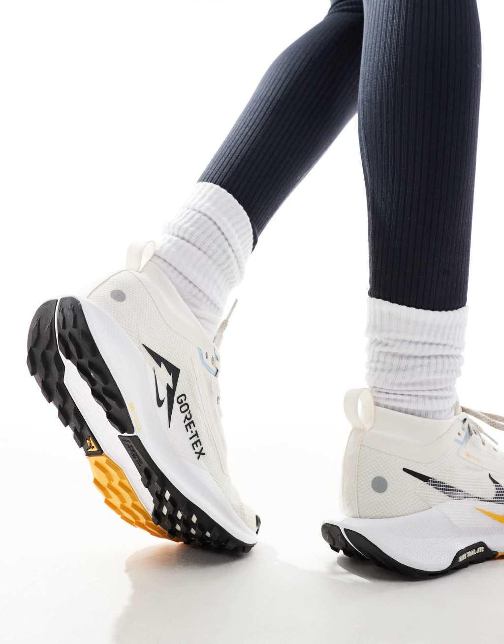 Nike Running Pegasus Trail 5 GORE-TEX sneakers in off white and multi Product Image