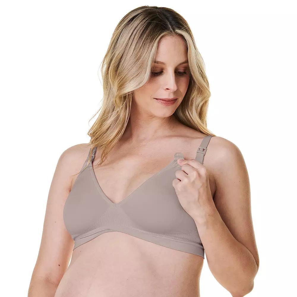 Women's Bravado Designs V-Neck Maternity & Nursing Bra 11046BA, Size: Small, Black Product Image