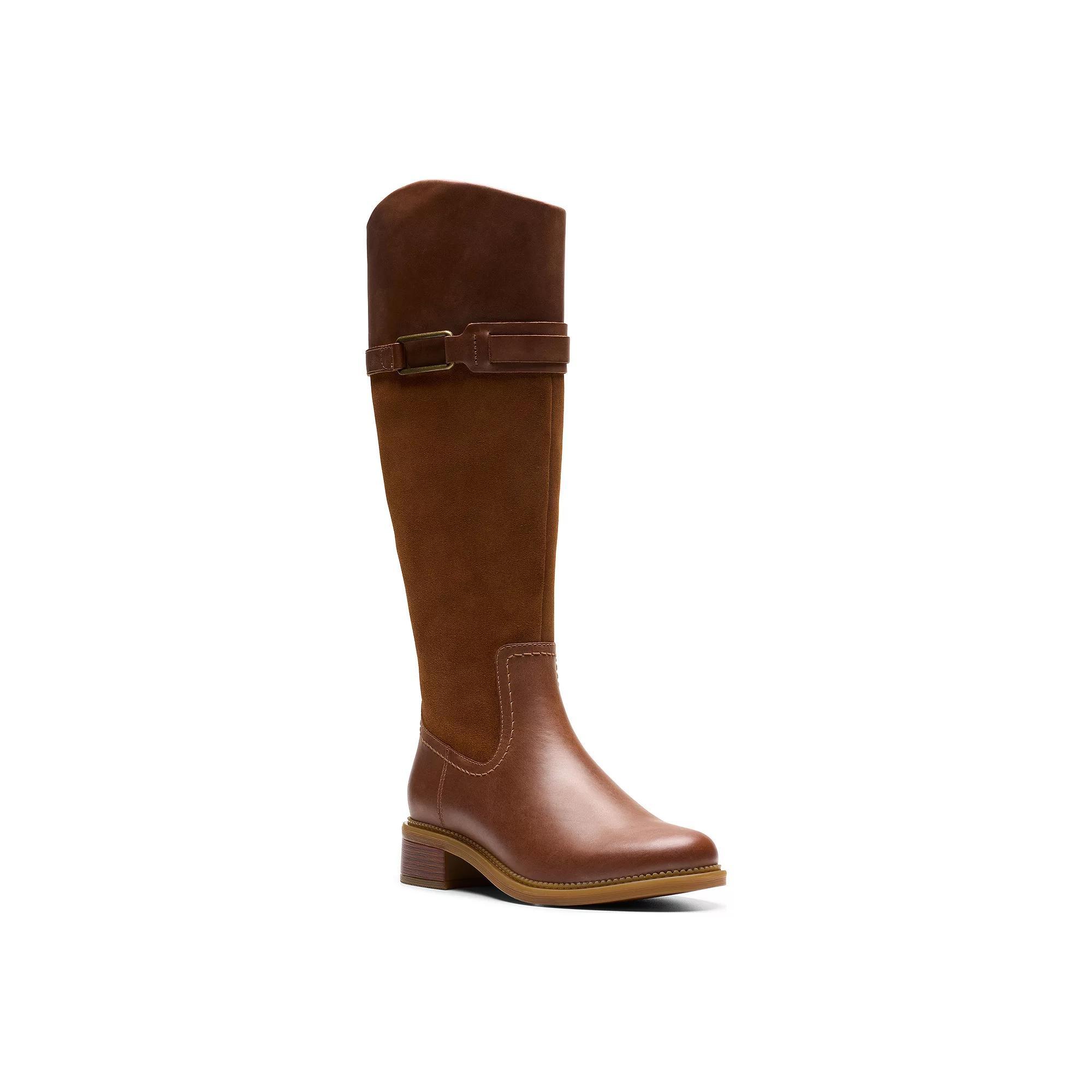 Clarks Maye Carly Women's Leather Knee-High Boots, Size: 10 Product Image