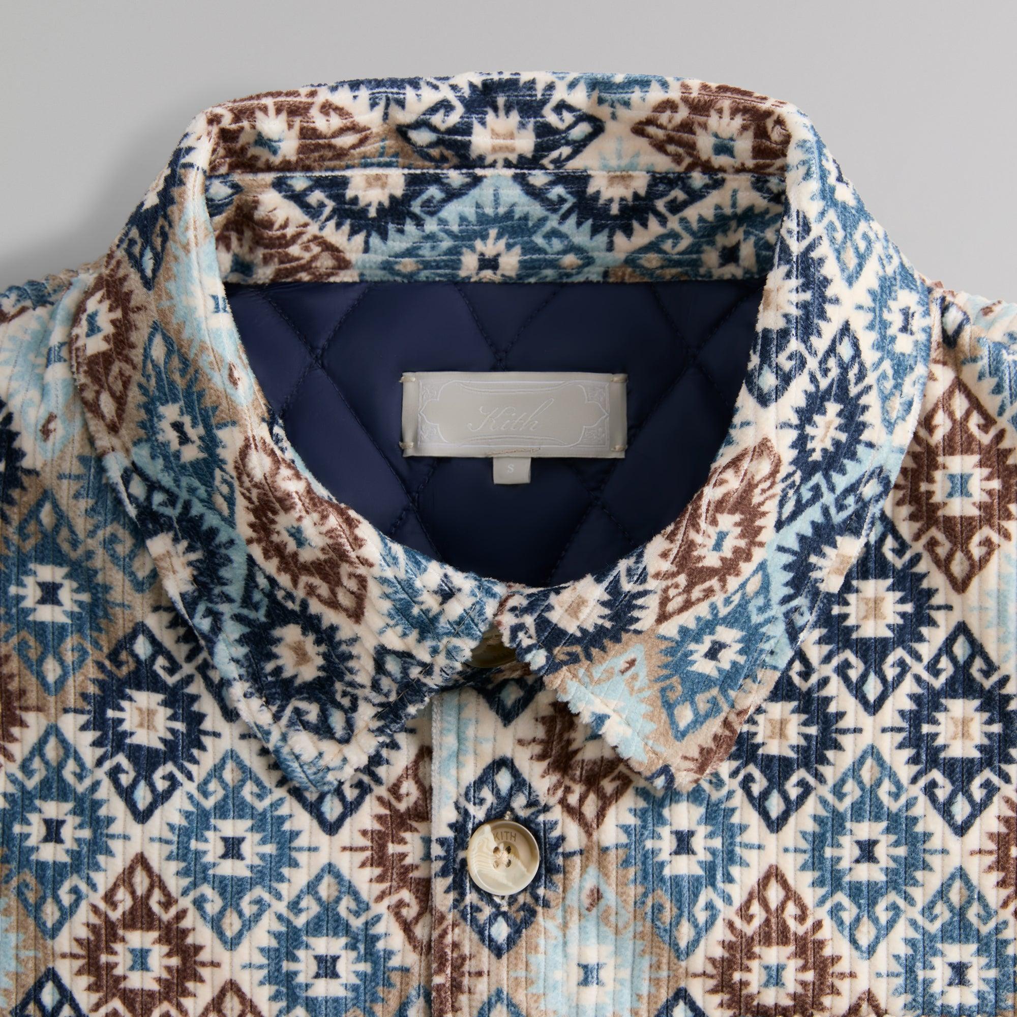 Kith Kilim Mosaic Brixton Puffed Shirt Jacket - Muslin Male Product Image