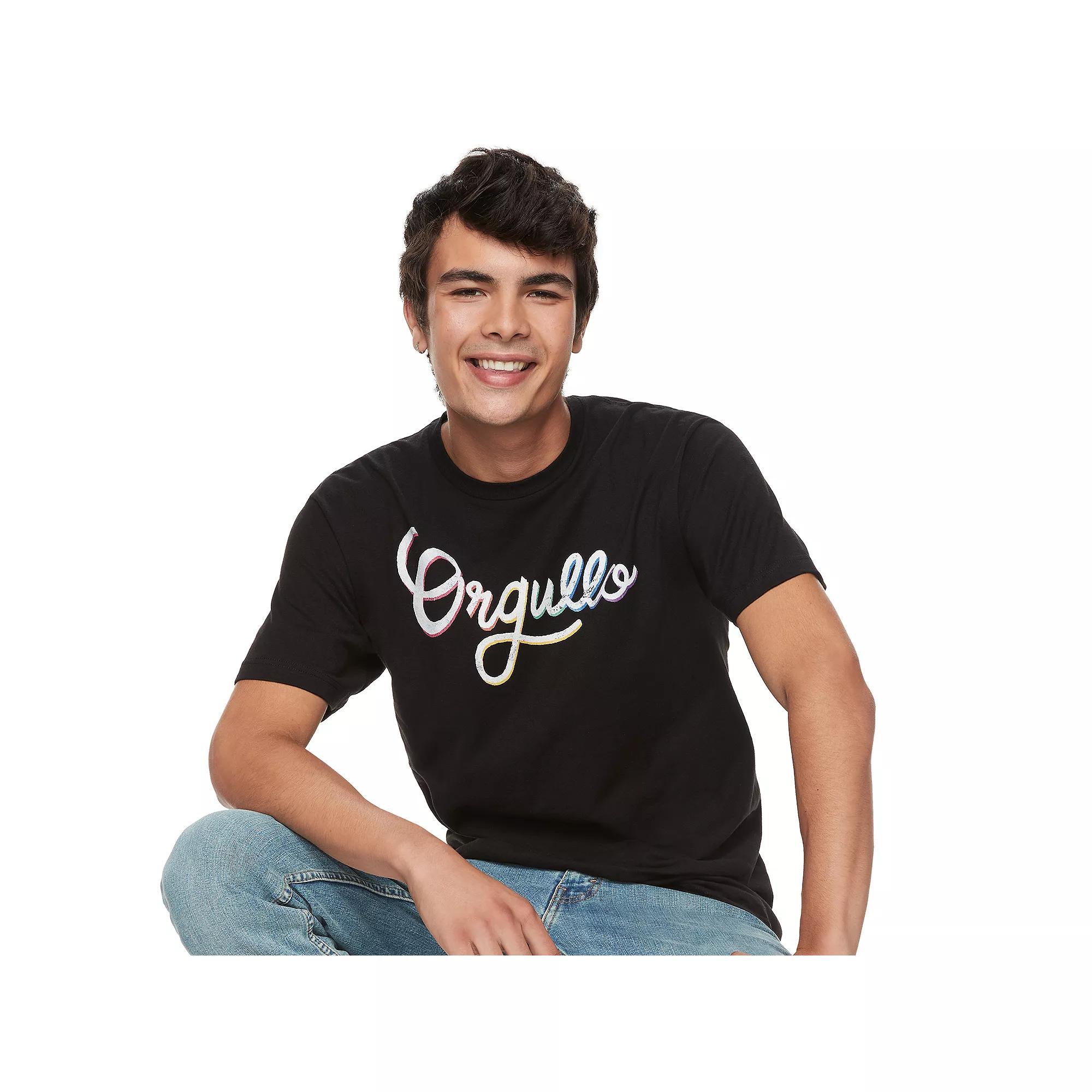 Men's Gonzales Orgullo Hombre Text Tee, Size: XXL, Black Product Image