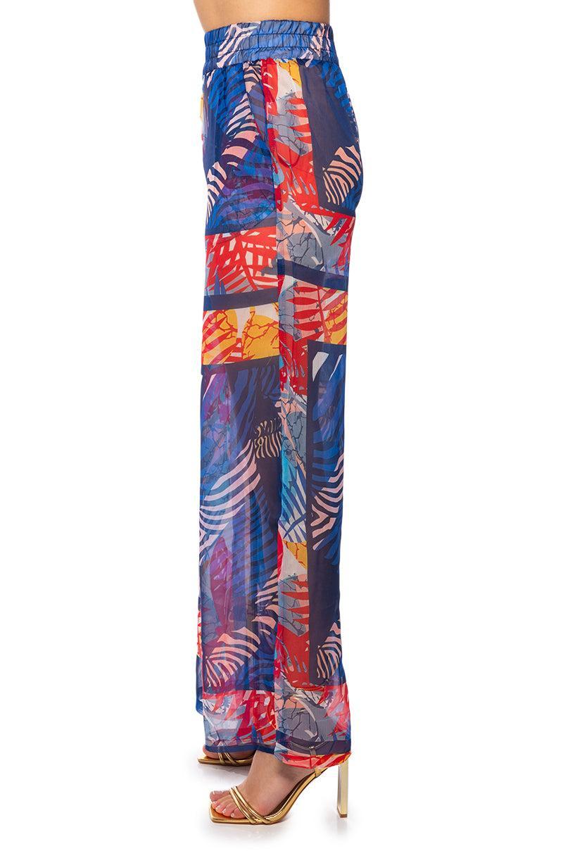 BEACHY DAY LIGHTWEIGHT WIDE LEG PALAZZO PANT Product Image