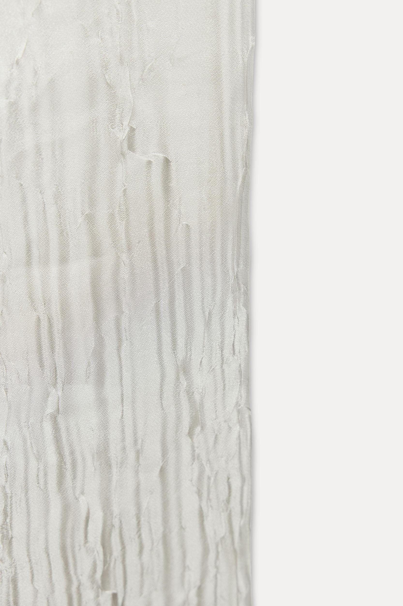 WRINKLED EFFECT ORGANZA PANTS Product Image