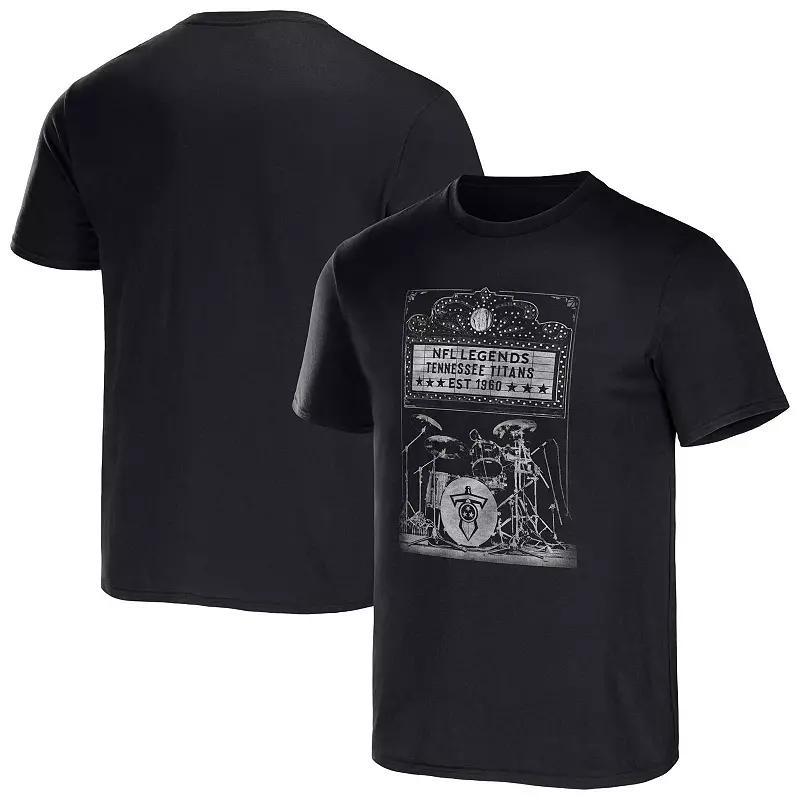 Men's NFL x Darius Rucker Collection by Fanatics Black Carolina Panthers Band T-Shirt, Size: Large Product Image