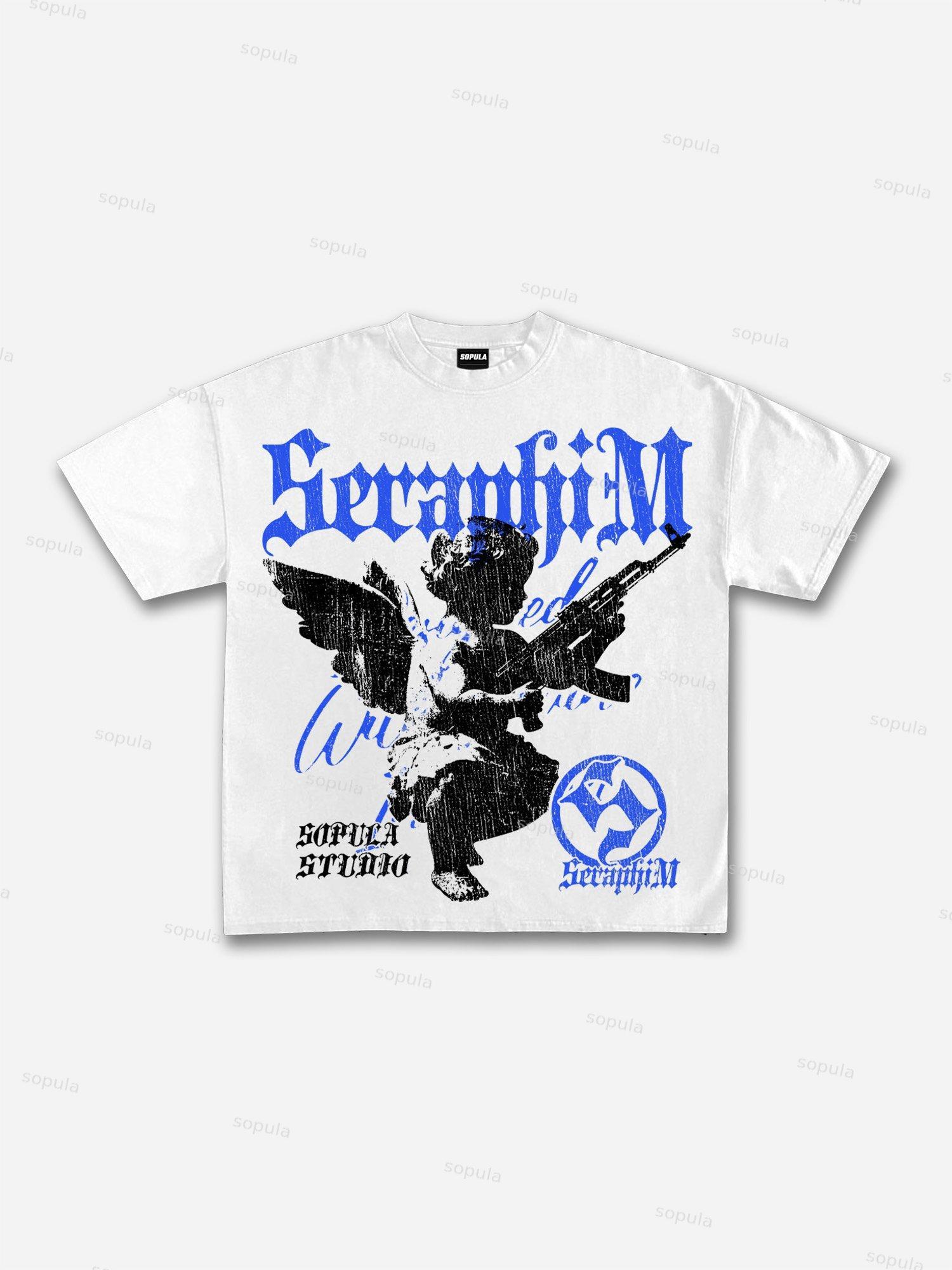 Seraphim Graphic Cotton T-shirt Product Image