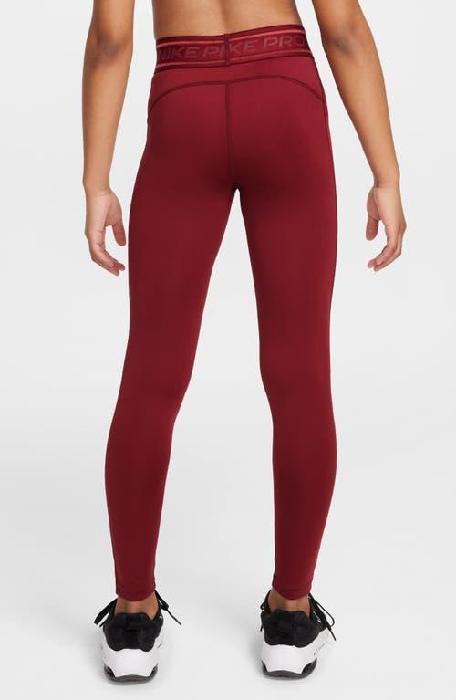 Women's Nike Pro Girls' Dri-FIT Mid-Rise Leggings Product Image