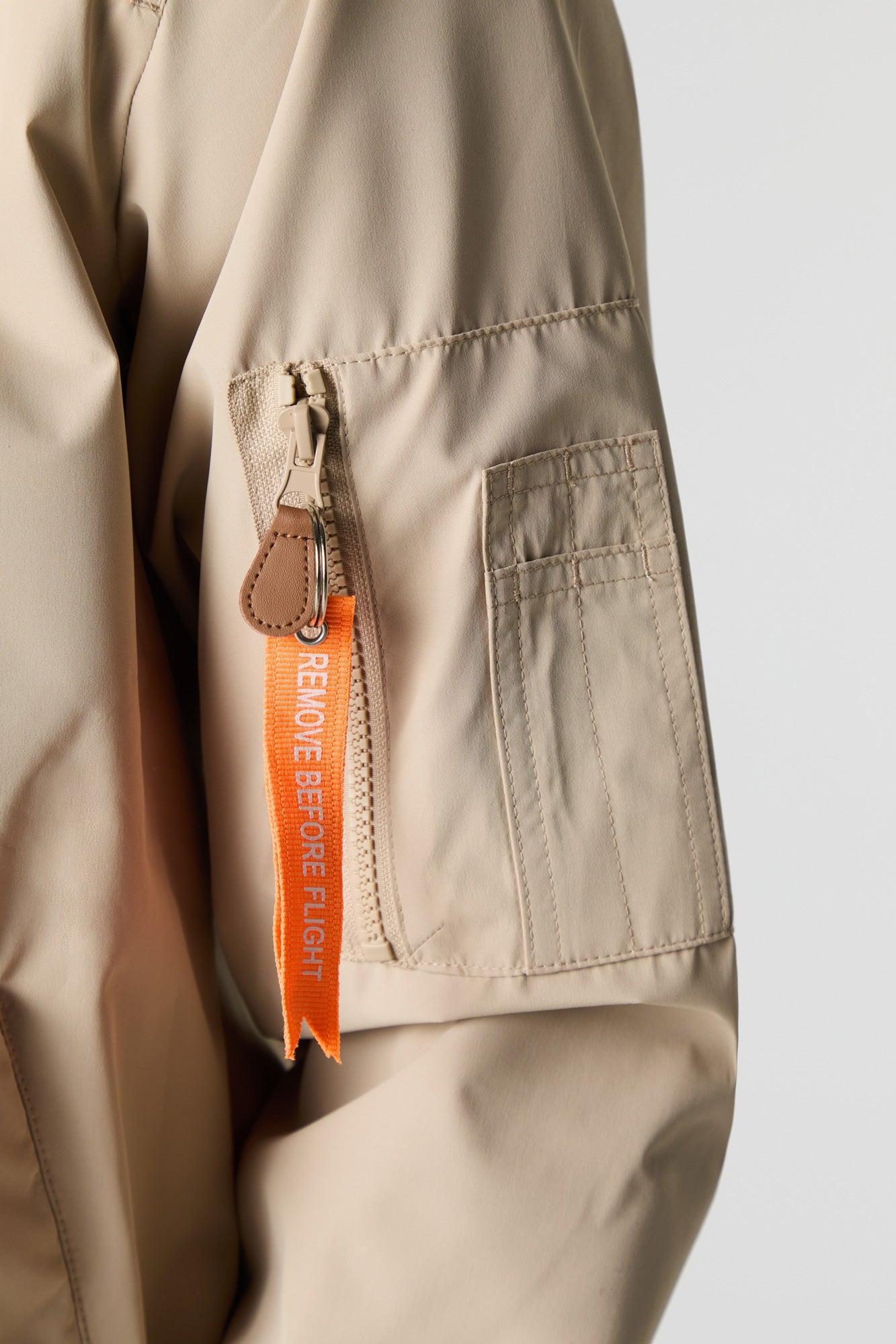 Nylon Bomber Jacket Male Product Image