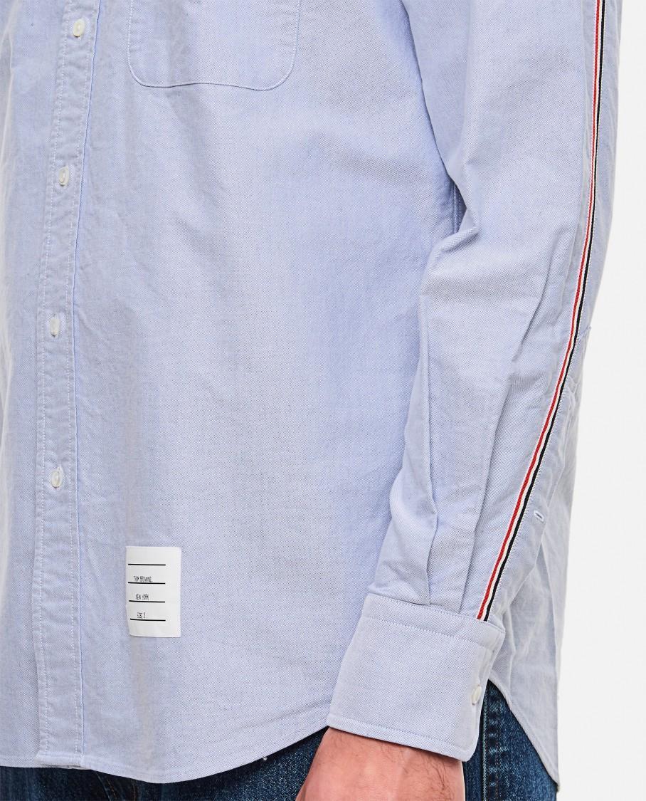 THOM BROWNE Classic Fit Cotton Button-down Shirt In Light Blue Product Image