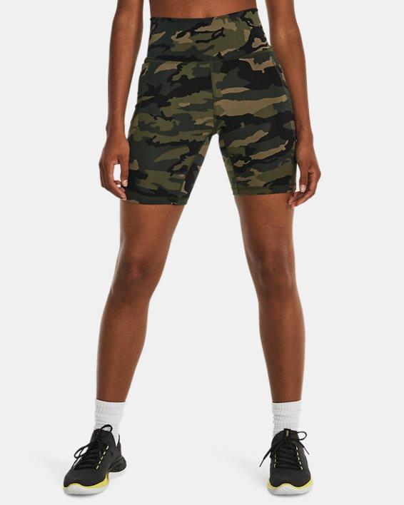 Plus Size Women's Under Armour 8-in. High-Rise Motion Bike Shorts, Size: 1XL, Black  Gray Product Image