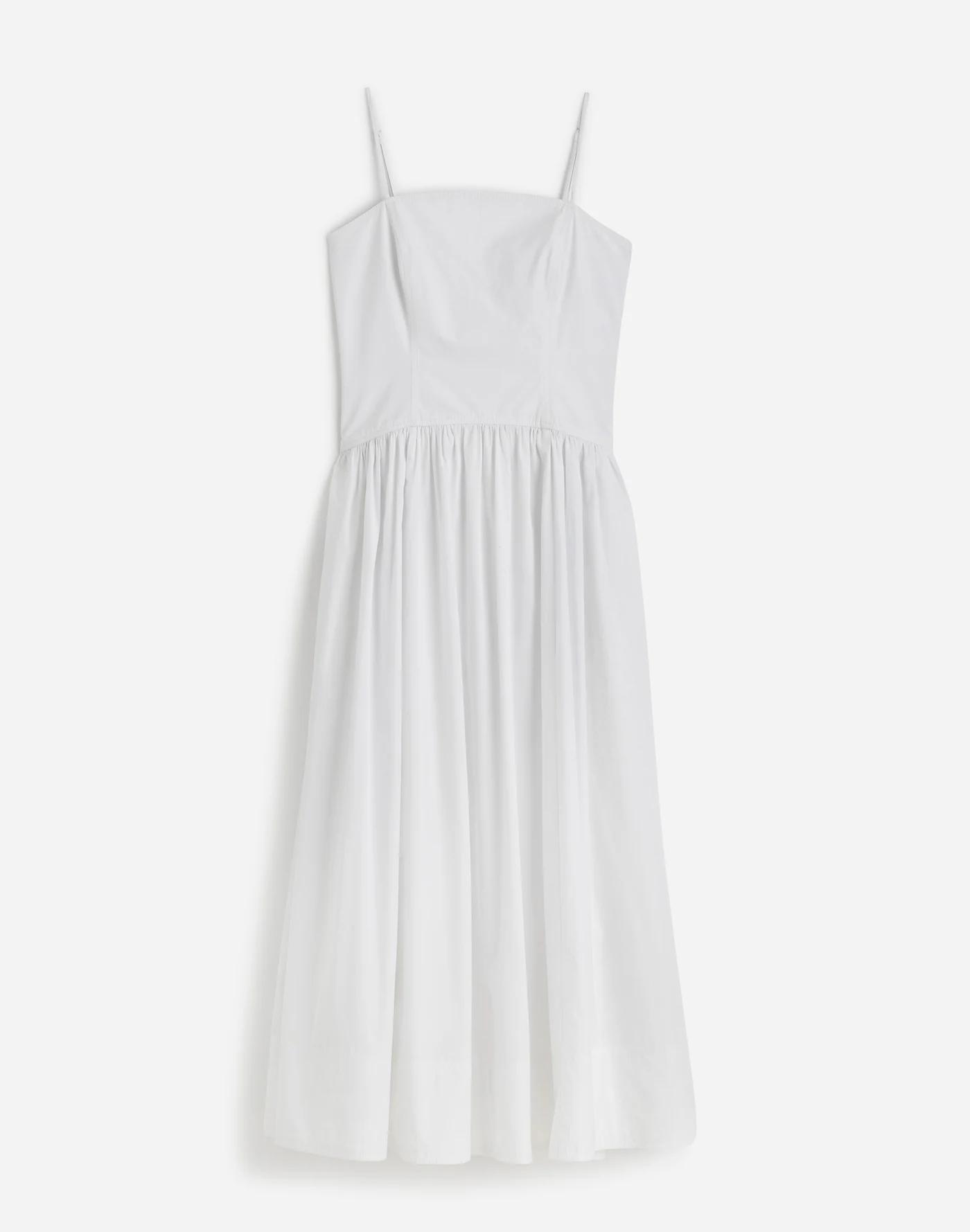 Poplin Seamed Maxi Dress Product Image