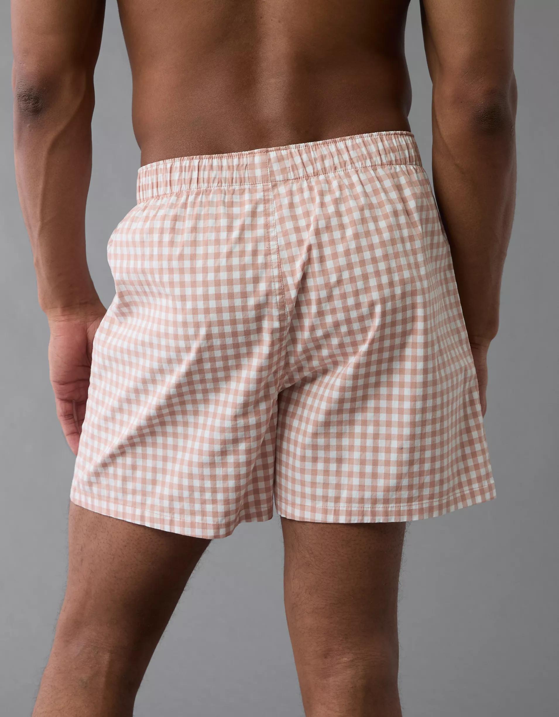 AEO Men's Plaid Stretch Boxer Short Product Image
