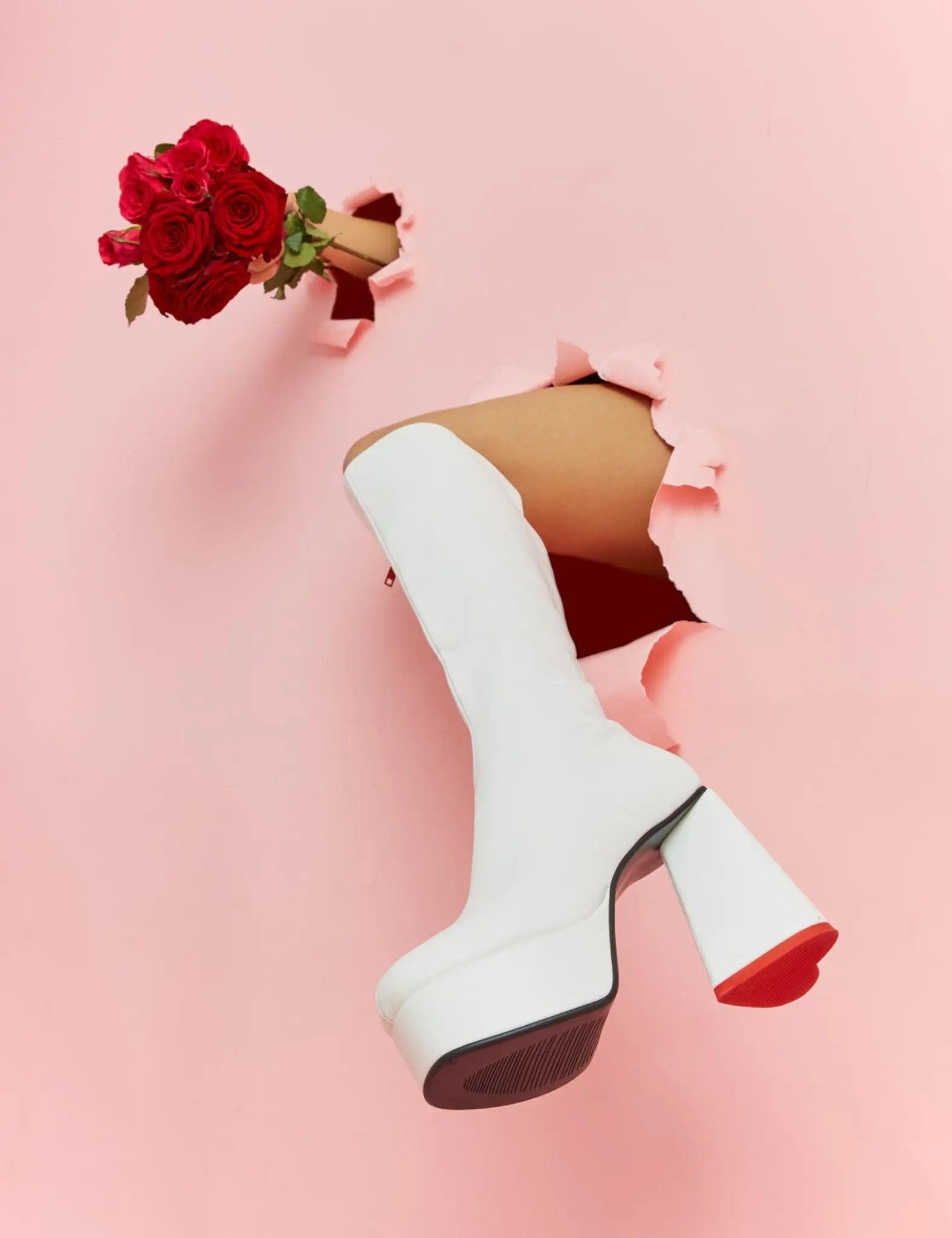 Sweet Talker Platform Knee High Boots Product Image