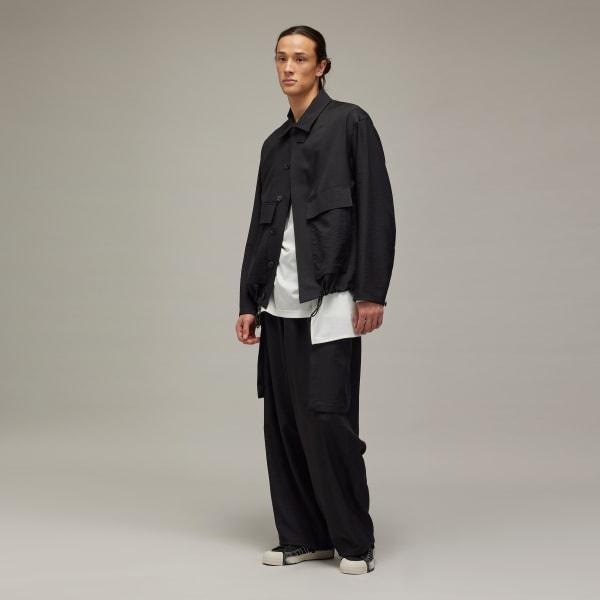 adidas Y-3 Sport Uniform Coach Jacket Clear Grey XS Mens Product Image