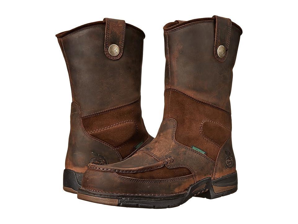Georgia Boots Athens Men's 10-in. Waterproof Wellington Work Boots, Size: 8 Medium, Brown Product Image