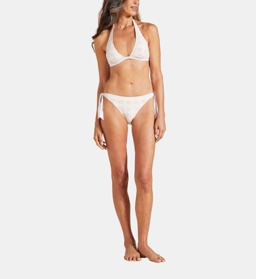 Womens Broderie Anglaise Side-Tie Bikini Bottom Product Image