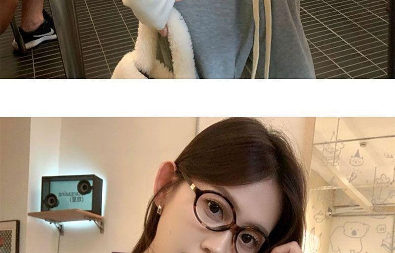 Long-Sleeve V-Neck Plain Lace Trim Knot Tee Product Image