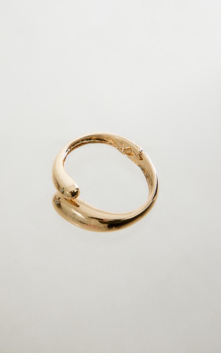Gold Thick Wrap Around Bangle Product Image