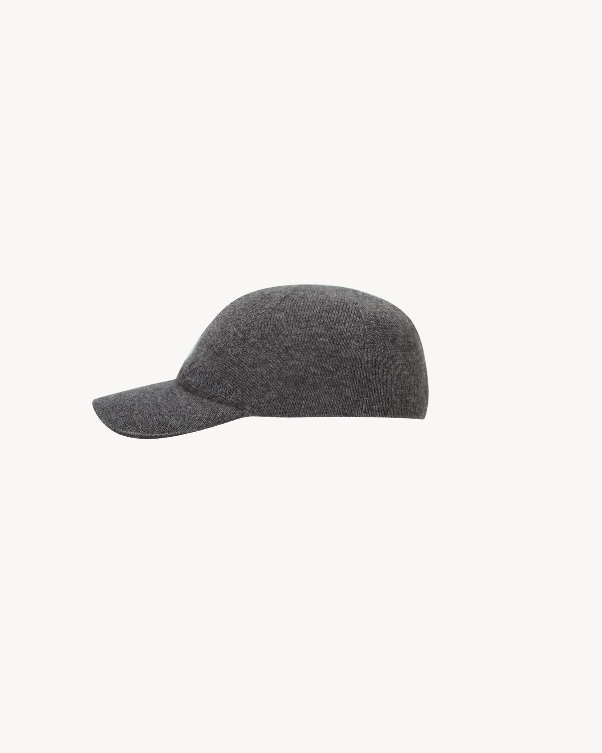 SAINT LAURENT knit baseball cap in cashmere | Saint Laurent | YSL.com Product Image