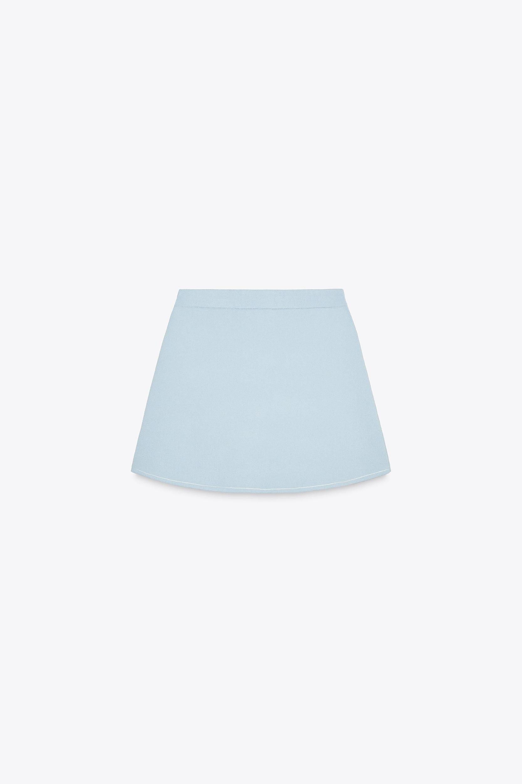 PIPED KNIT MINI SKIRT Product Image