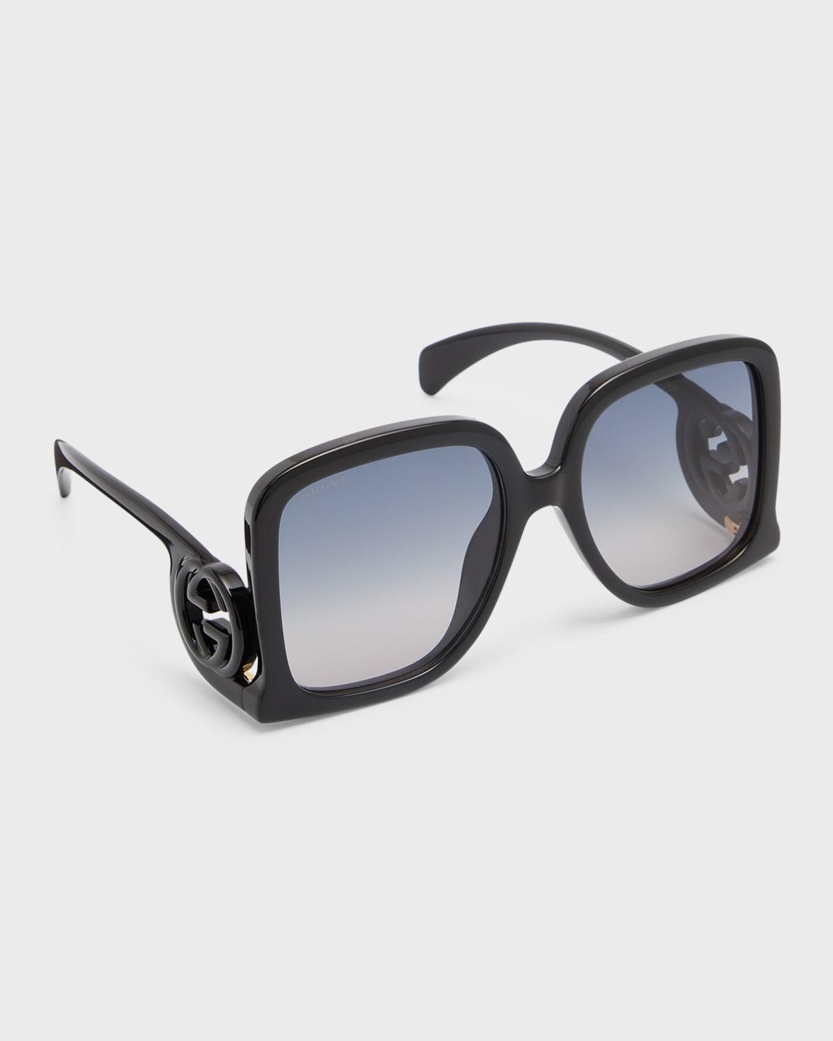 Womens 58MM Rectangular Sunglasses Product Image