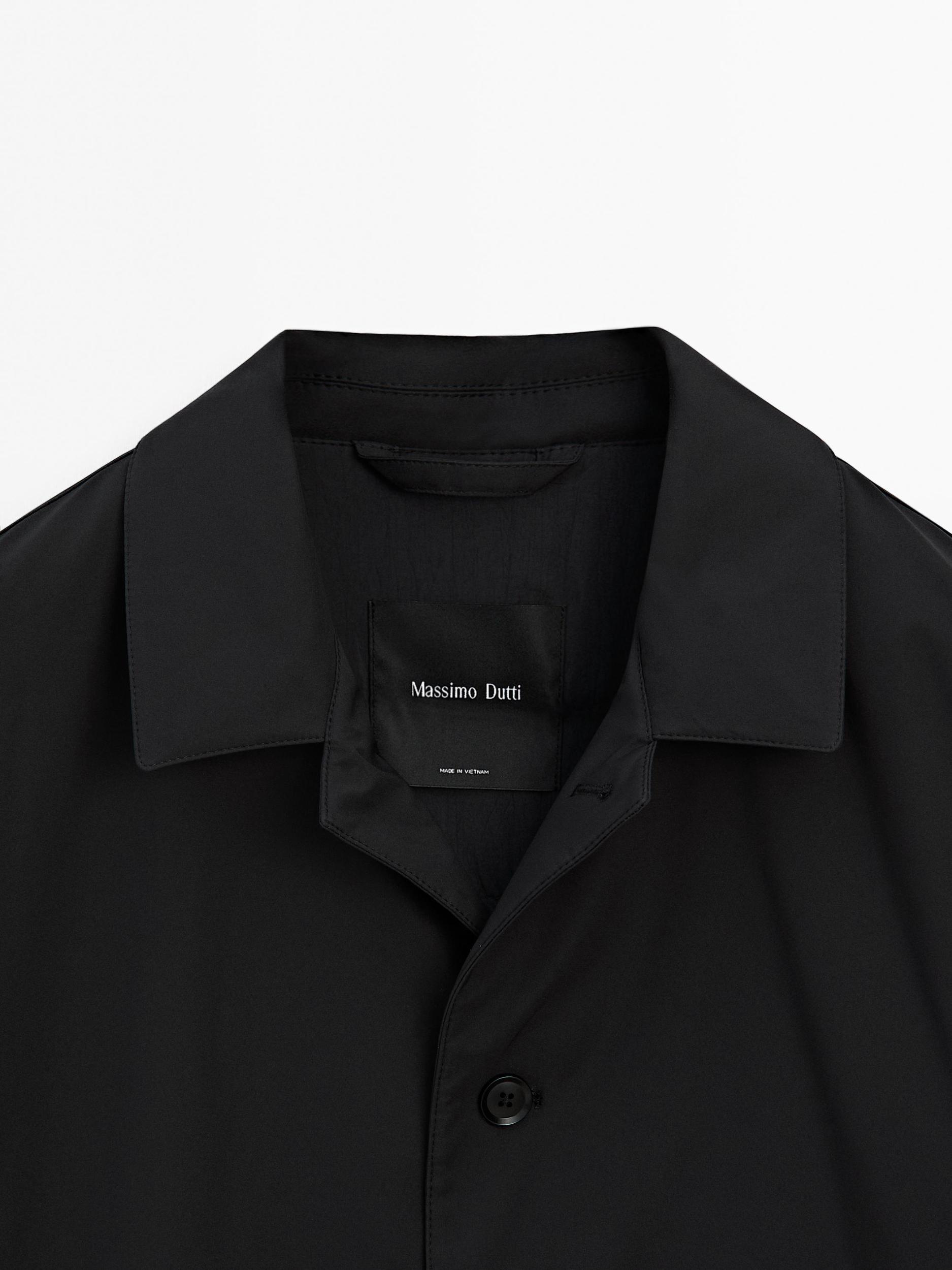 Water-repellent fabric trench coat Product Image