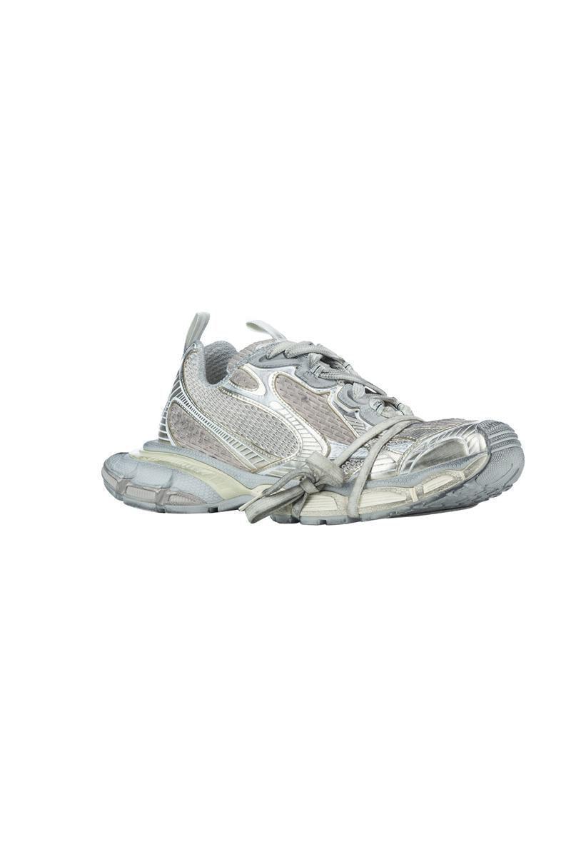 BALENCIAGA Mens Cream Comb 3xl Logo-embossed Mesh Low-top Trainers Product Image