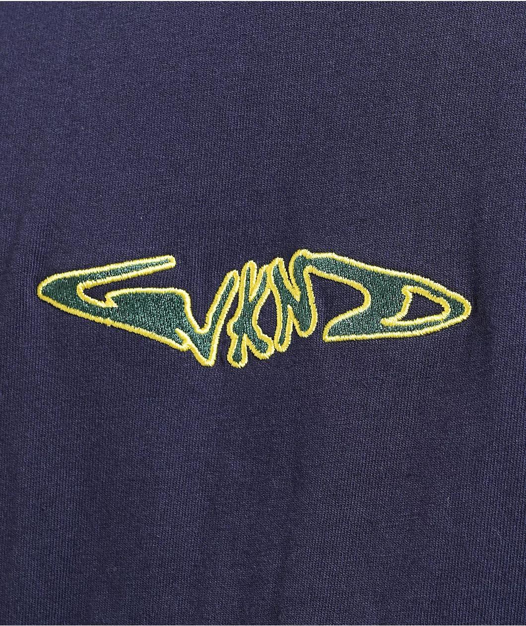 WKND Fishbone Navy T-Shirt Product Image