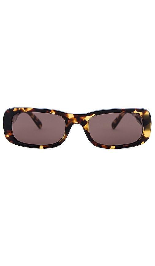 Miu Miu Womens MU 08ZS53-X 53mm Havana Rectangle Sunglasses - Honey Havana/Dark Brown Product Image