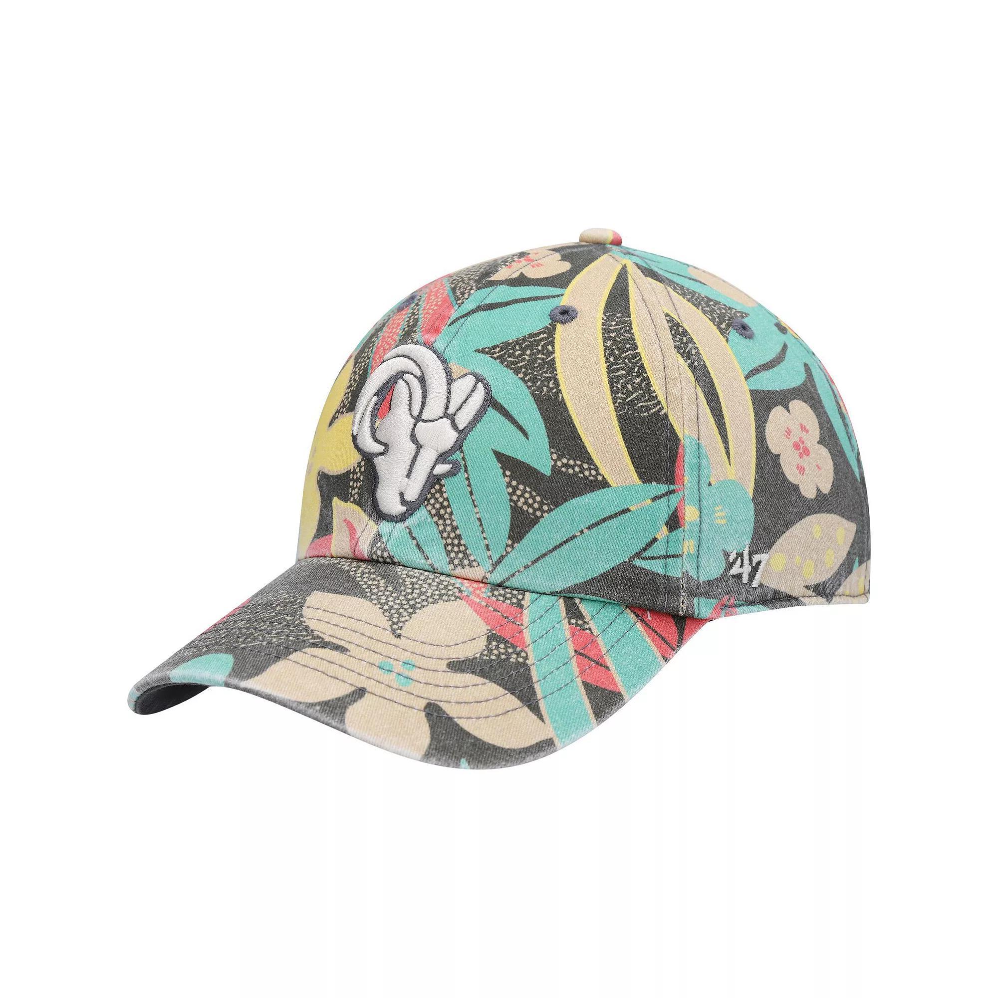 Women's '47 Los Angeles Rams Plumeria Clean Up Adjustable Hat, Charco Product Image