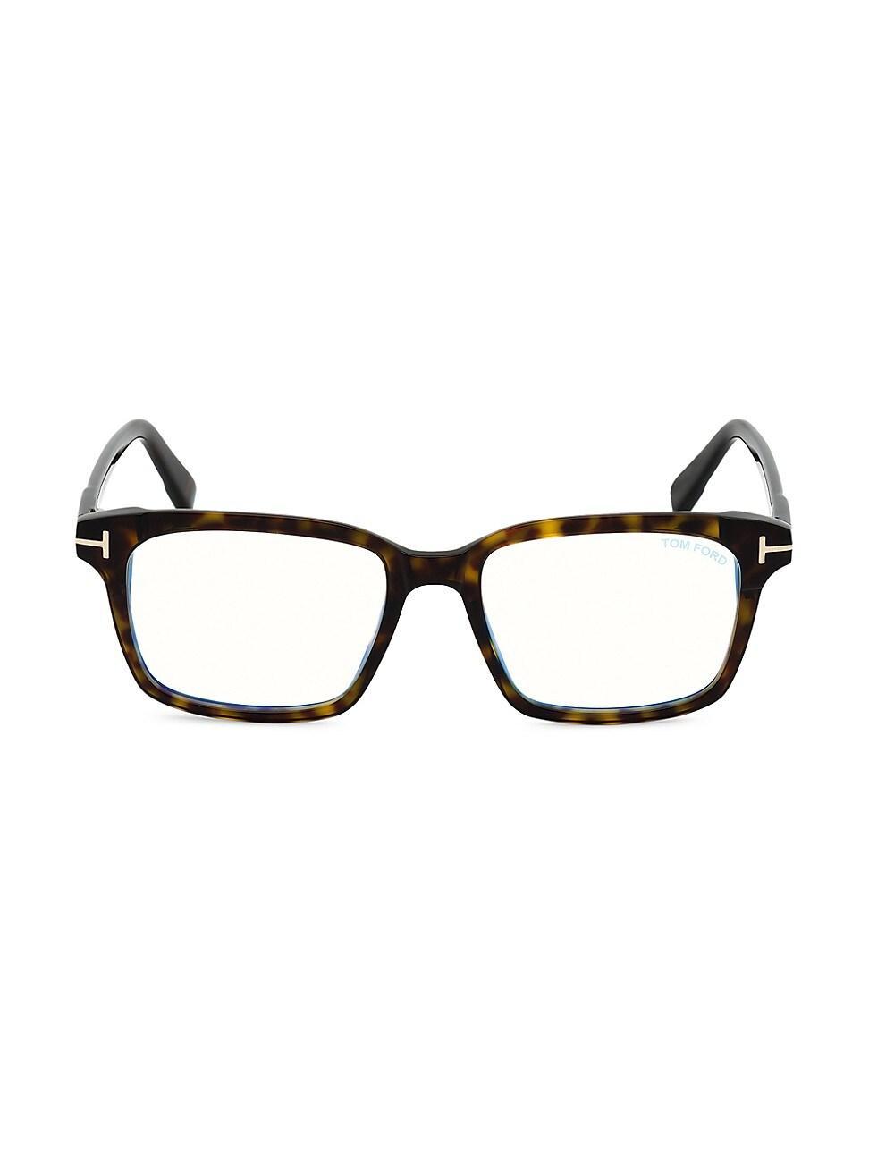 Mens Blue Block 54mm Square Acetate Optical Glasses Product Image