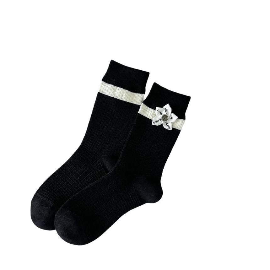 Striped Socks / Plain Ruffle Socks Product Image