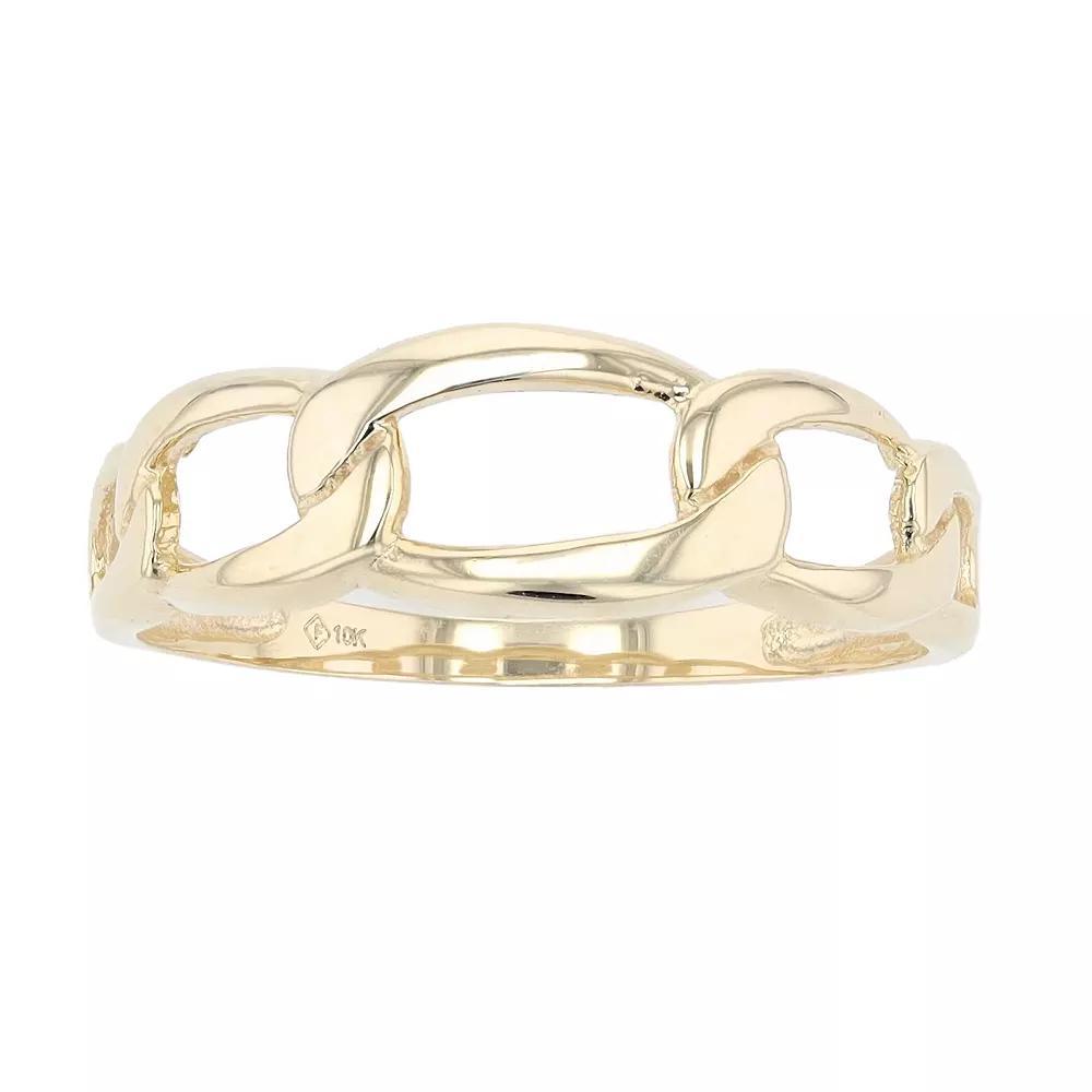Au Naturale 10k Gold Figaro Ring, Women's, Size: 5 Product Image
