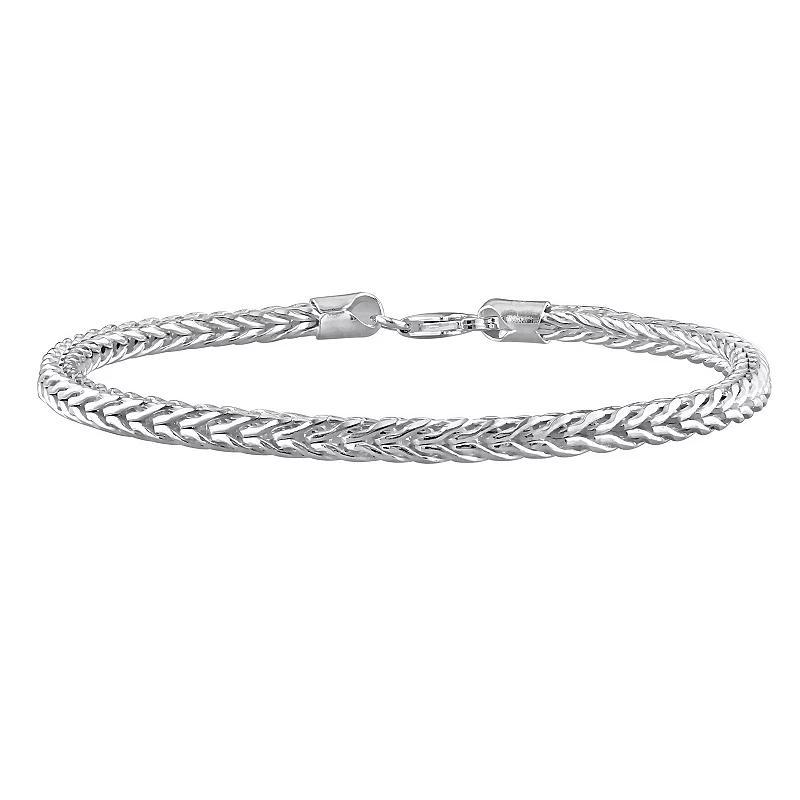 Stella Grace Mens Sterling Silver Foxtail Chain Bracelet Product Image