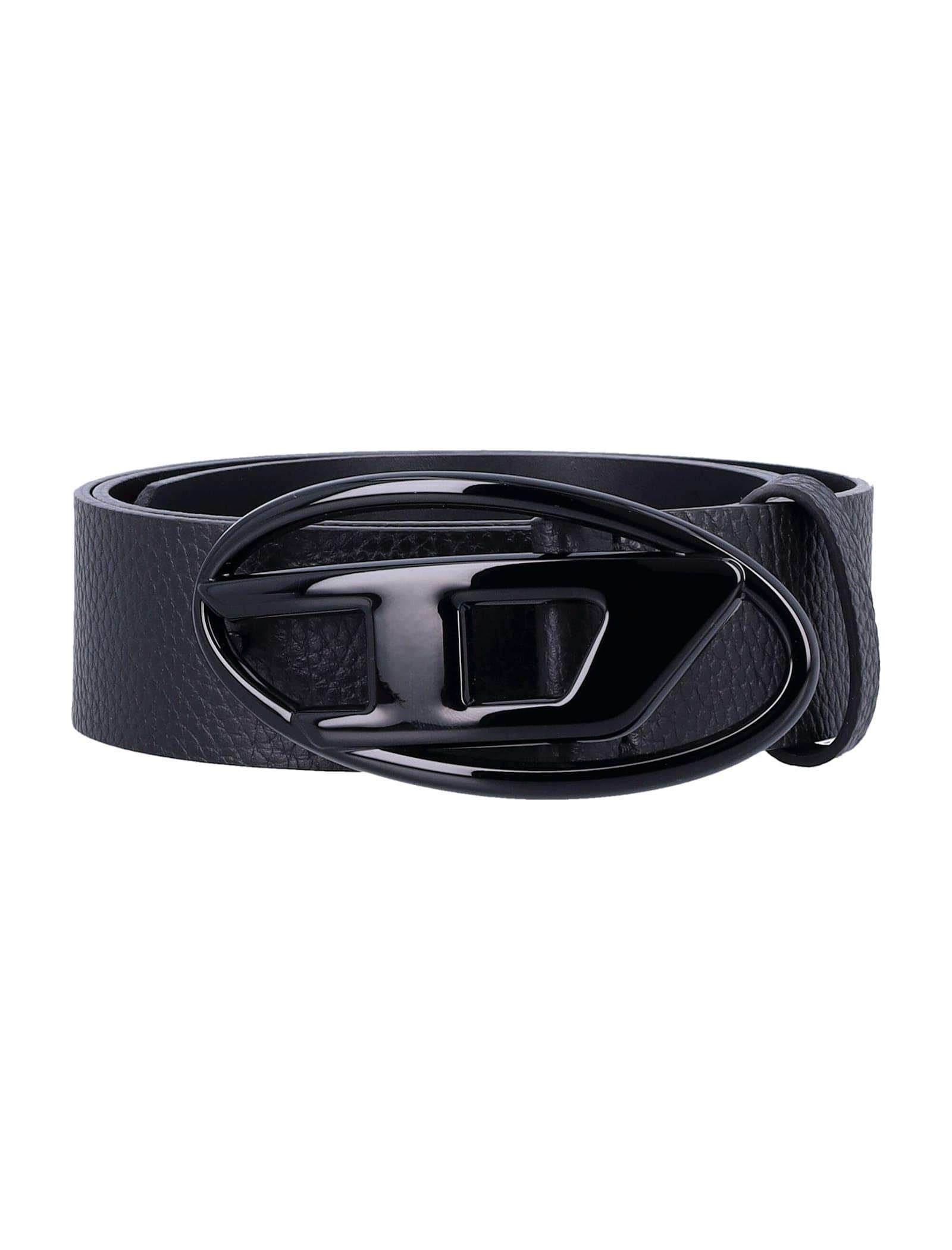 DIESEL Oval D Logo B-1dr Accessories In Black Product Image