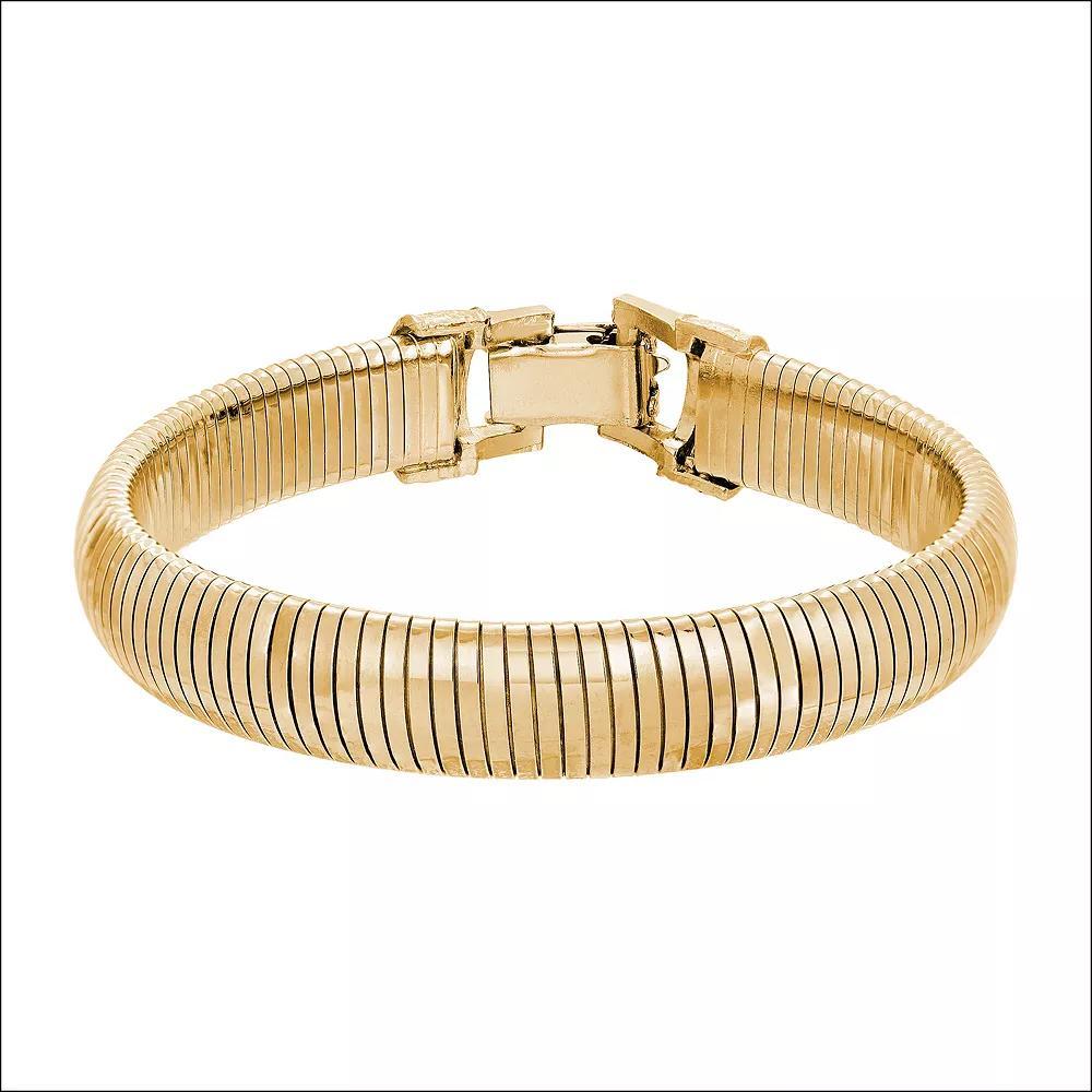 1928 Metal Cobra Bracelet, Womens, Gold Tone Product Image
