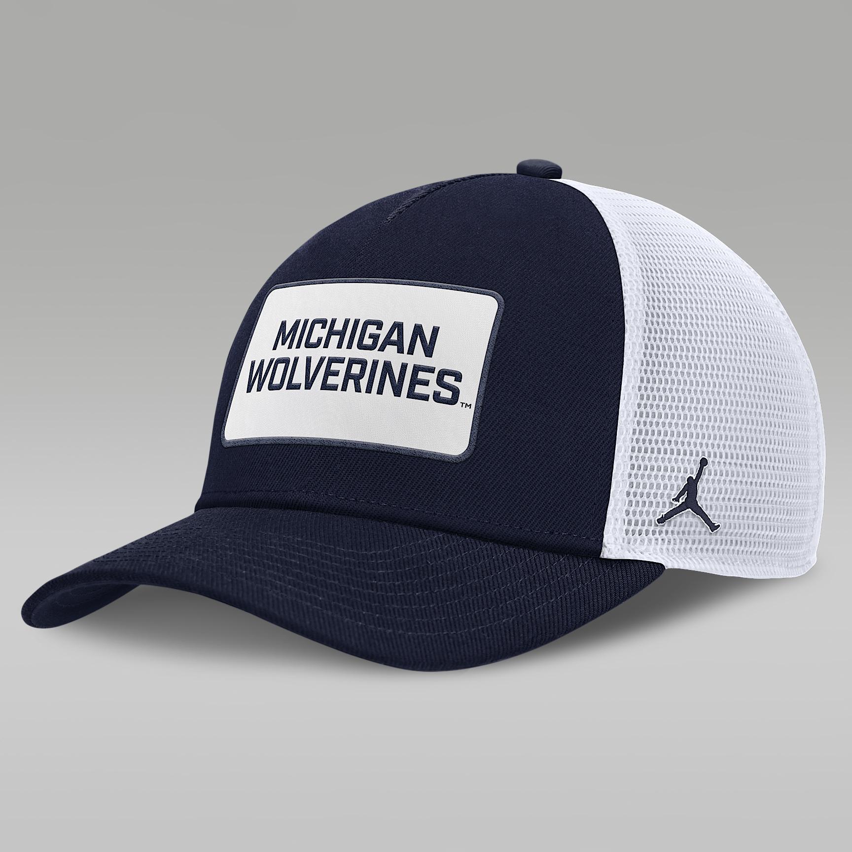 Michigan On-Field Rise Men's Nike Jordan Brand College Trucker Adjustable Hat Product Image