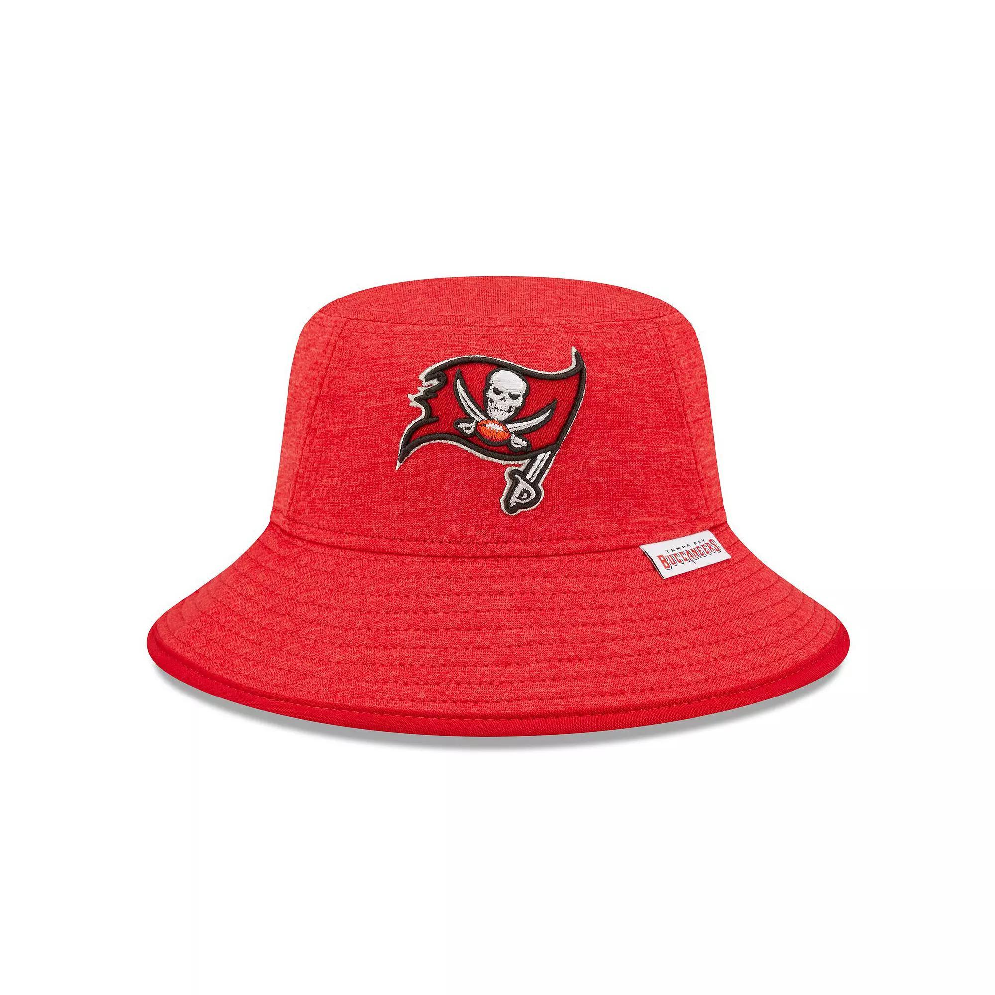 Men's New Era Heather Red Tampa Bay Buccaneers Bucket Hat Product Image