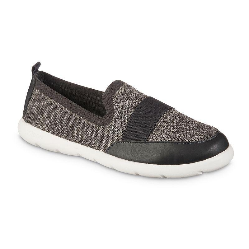 isotoner Men's Zenz Recycled Knit Closed Back Shoes, Size: 10, Black Product Image