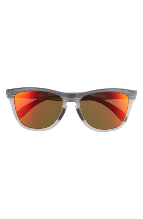 Oakley Mens OO9284 Frogskins Range 55mm Round Sunglasses - Matte Black/Prizm Grey Product Image