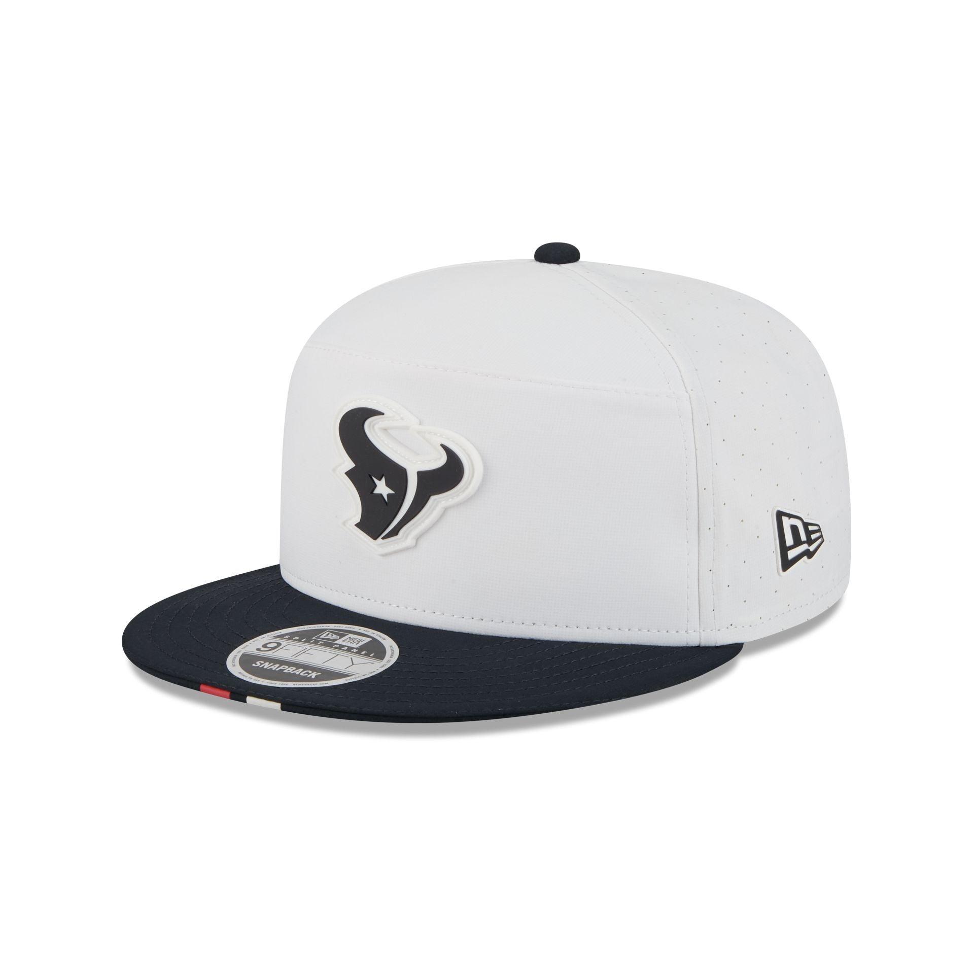 Houston Texans 2025 Training Split Panel 9FIFTY Snapback Hat Male Product Image