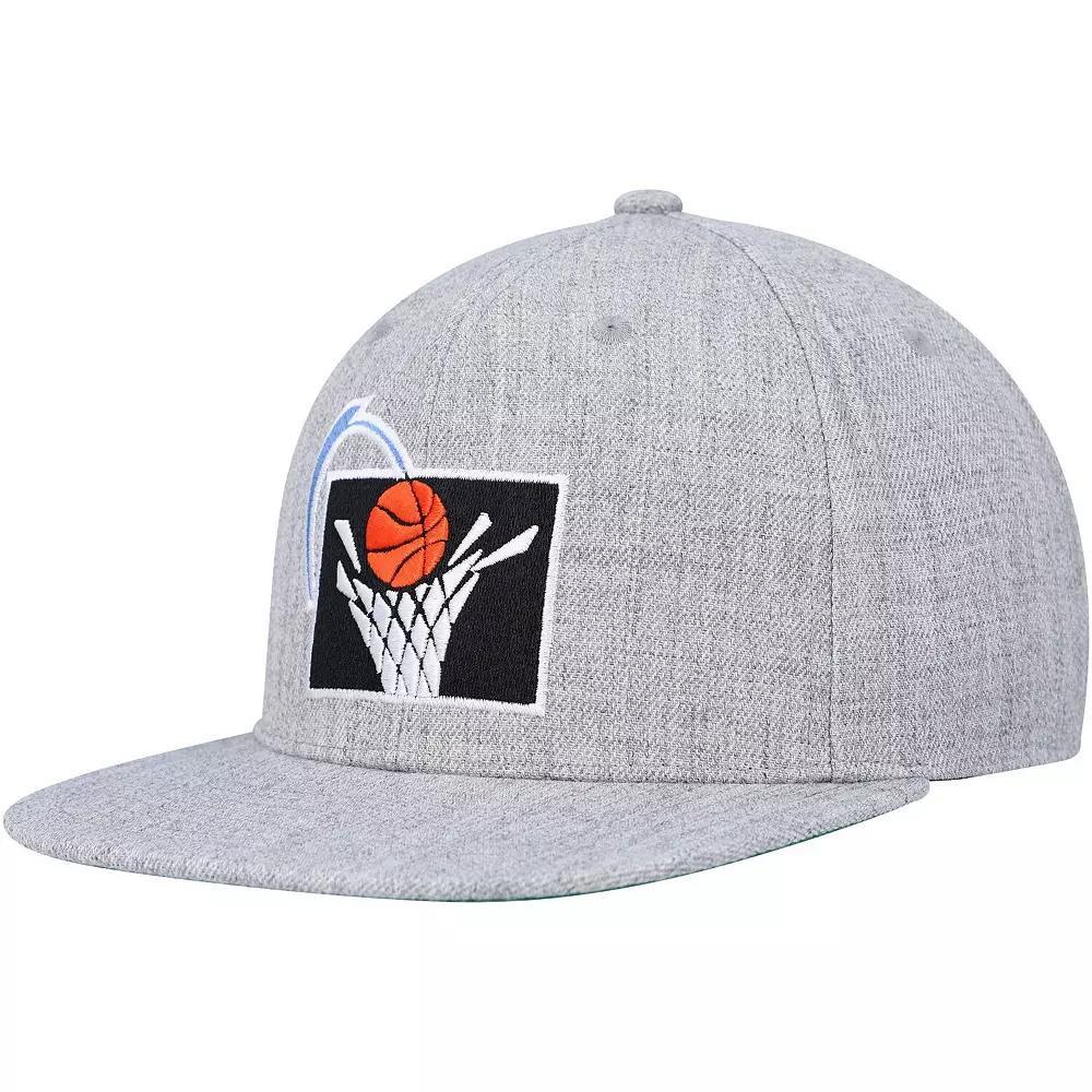 Men's Mitchell & Ness Heather Gray Cleveland Cavaliers Hardwood Classics 2.0 Snapback Hat, Grey Product Image