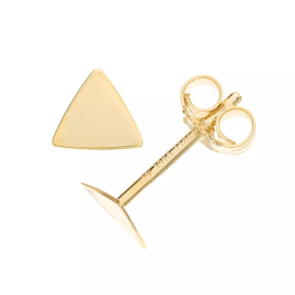 Au Naturale 14k Gold Triangle Stud Earrings, Women's Product Image