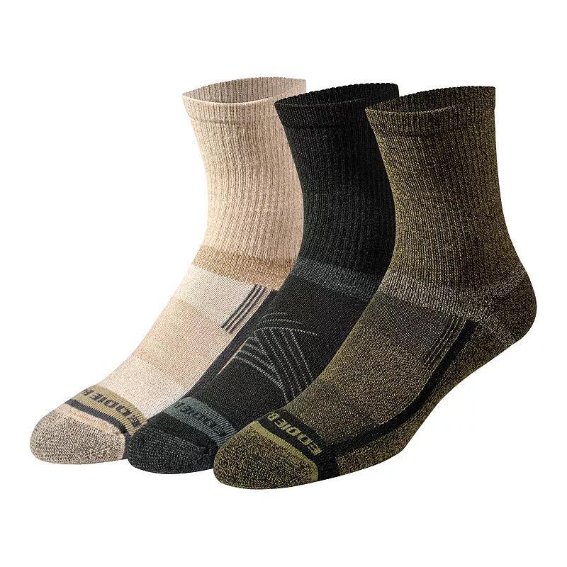 Men's Eddie Bauer Performance Hiking Crew Socks 3-pack, Size: 6-12, Green Assorted Product Image